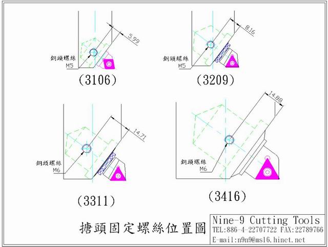 Nine9 耐久公司 建議特殊刀裝SANDVIK微調搪頭需加強鎖固力量