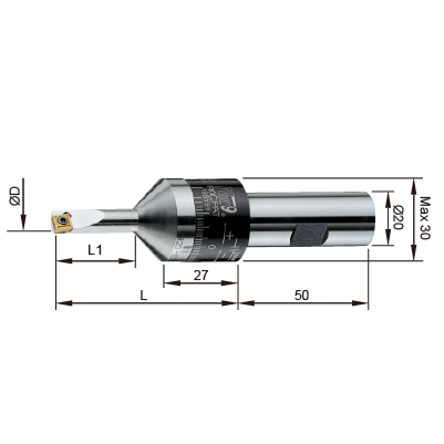 99101 間隙式粗搪刀 (0.03mm/div) (精準的粗搪孔，可在銑床，切削中心機，特殊專用機上使用)