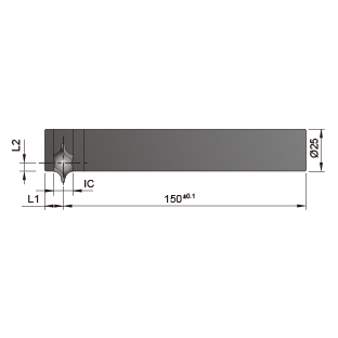 Nine9 99616-IC 捨棄式中心鑽方型車刀座 